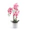Fake Flowers with Vase, Faux Orchid, Artificial Flowers in Vase, Fake Orchid Fake Plant, Artificial Orchids, Fake Flowers for Decoration in Vase, Fake Orchid, Orquideas Artificiales Grandes - Pink